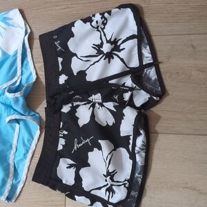 Hurley hibiscus shorts for the beach